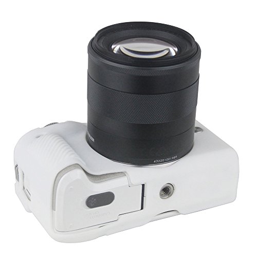 Éviter rayures Canon EOS M3 avec étui protection silicone blanc