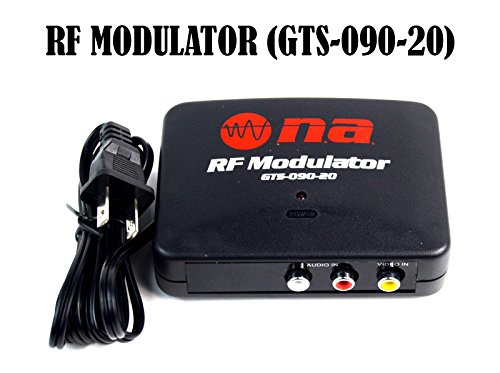 RF Modulator TV Switch Audio Video RCA Ant Input to F Type Coax