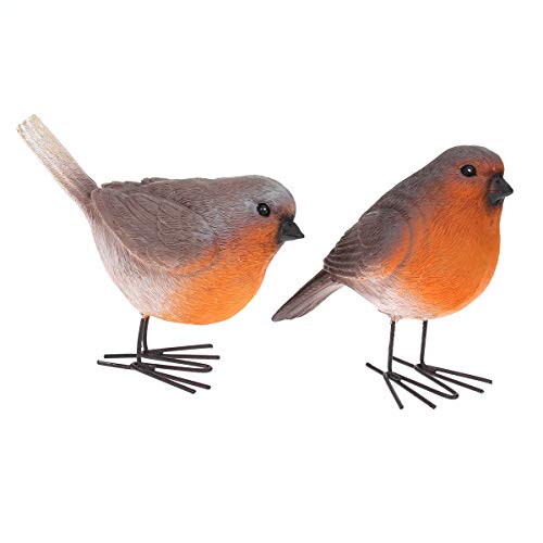 ABOOFAN Lot de 2 figurines en résine en forme d'oiseau pour la maison