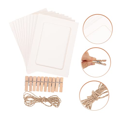 SEWACC 20 Pçs Suportes Para Fotos Em Papel Cavalete Para Fotos Em Papel Moldura Para Fotos Colagem M