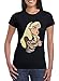 T Shirt Alice au Pays des Merveilles Femme Fille Tee Shirt Princesse Tatoue Punk Rock, Femme - M