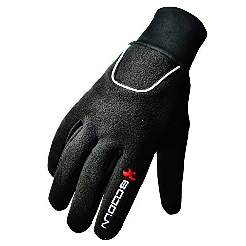 Genérico Guantes Guantes de esquí Unisex Guantes Impermeables y a Prueba de Viento Warm Plus Velvet Long Finger Warm (Color : Black, Size : M)