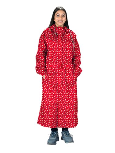 Image of LUX VENUS Printed Over coat Rainwear for Women