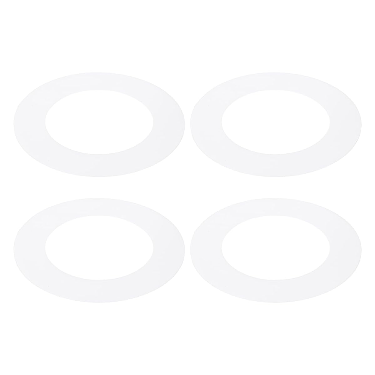 PATIKIL 3 ID 4.7 OD Plastic Trim Ring, 4 Pcs Ceiling Light Goof Rings Matte