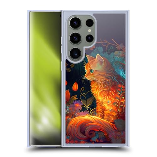 Coque en Gel Samsung S24 Ultra MagSafe JK Stewart Chat Art antichoc et élégante