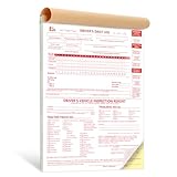 8.5x11inch 2-in-1 Driver Log Books for Truckers Dot Log Book Driver Vehicle Inspection Report Log Books with Detail Backup Truck Inspection Forms 2-Ply Carbonless for Drivers （Large Size) (1)