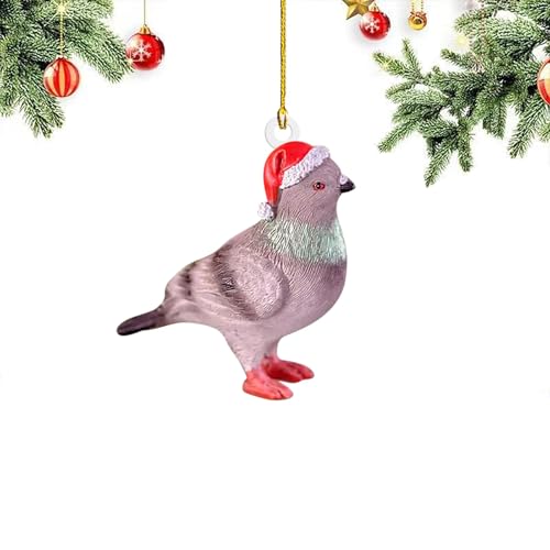 Grinchs Christmas Decorations, Christmas Tree Ornaments - Cute Hanging Ornaments for Christmas Tree - Christmas Decor Indoors Home Party-Animal Dove