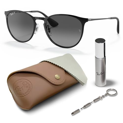 Ray-Ban RB3539 ERIKA METAL Phantos Shaped Sunglasses for Men & Women with Official RAYBAN Eyewear Kit
