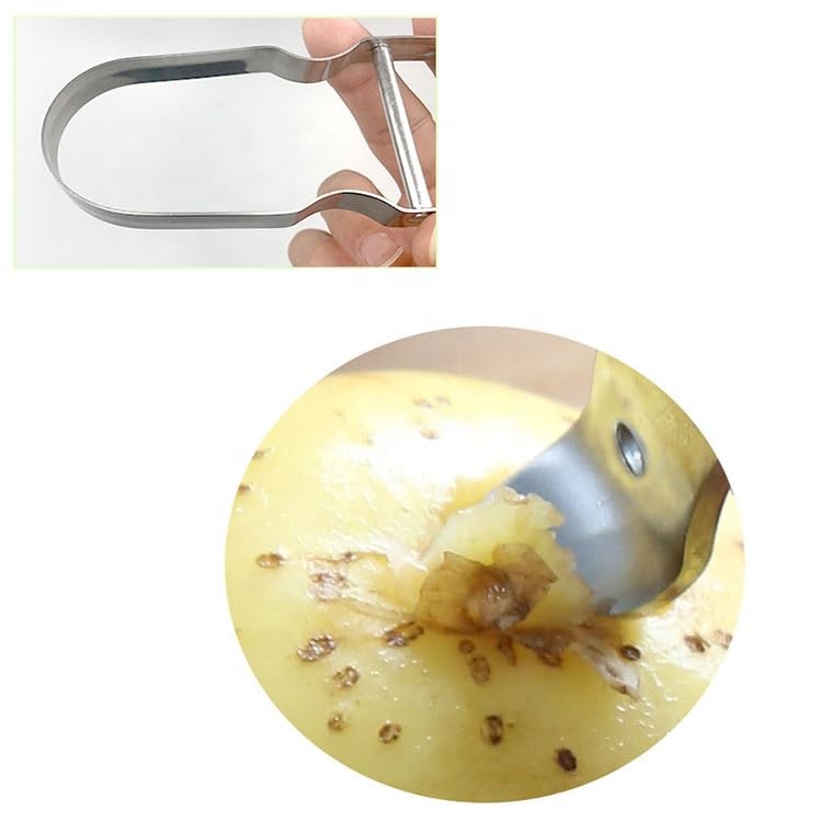 CIV 11cm Steel Peeler Fruit Vegetable Peeler Ergonomic Handle Smooth Cut - Image 4