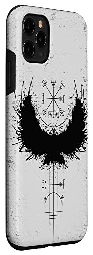 Iphone 11 Pro Max Viking Compass Runes Valhalla Odins Triangle Vegvisir Phone Case #TOP2