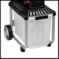 Einhell Elektro-Leisehäcksler GC-RS 60 CB (2800 W, max. 45 mm Aststärke, Schneidwalze, große Trichteröffnung, Drehrichtungsumschalter, transparente 60 L Fangbox, integrierter Sicherheitsschalter) – Ansicht 5