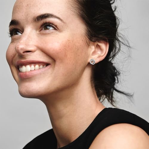 PANDORA Family Always Encircled Stud Earrings - Timeless Earrings for Women - Great Gift for Her - Made with Sterling Silver & Cubic Zirconia2