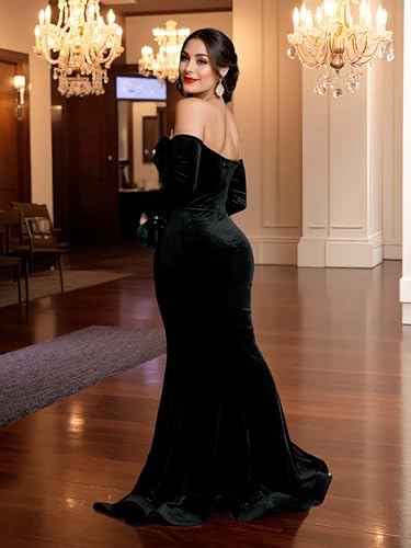 Image of Figdaw Fully Lined Soft Sequin Evening Dress for Women Formal,Wedding,Prom,Gala