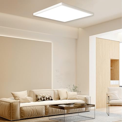 slochi Plafonnier LED Carré, 18W 1800LM Lampe de Plafond, 4000K Luminaire Plafonnier Salle de Bain IP44 Etanche pour Bureau, Cuisine, Chambr à Coucher, Couloir, Balcon, Garage,22CM slochi Plafonnier LED Carré, 18W 1800LM Lampe de Plafond, 4000K Luminaire Plafonnier Salle de Bain IP44 Etanche pour Bureau, Cuisine, Chambr à Coucher, Couloir, Balcon, Garage,22CM