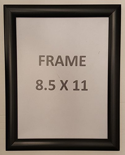 Black Snap Poster Frame/Picture Frame/notice frame 8.5 x 11 Front Load Easy Open Snap frame