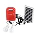 Produktbild Solar-Home-System, 12V Solar-Beleuchtungssystem Portable Home Outdoor Solar Energy USB-Aufladung mit 2 LED-Lampen für Innen und Außen