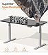 MAIDeSITe EL2 Pro Art Höhenverstellbarer Schreibtisch Gestell, Ovaler Beindesign Elektrisch höhenverstellbares Tischgestell Dualmotor Traglast 180kg mit 4 Memory-Steuerung und Kollisionschutz Funktion