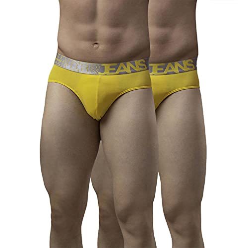 Image of Underjeans Men Cotton Blend Brief - Pack of 2