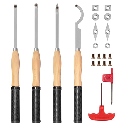 DEEFIINE Full Size Carbide Tipped Turning Tool Set