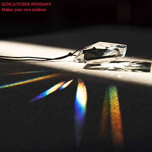 50mm Hanging Faceted Crystals Suncatcher Ornament Window Prisms Rainbow Maker Chandelier Crystal Pendant(Square) - Thumbnail 4