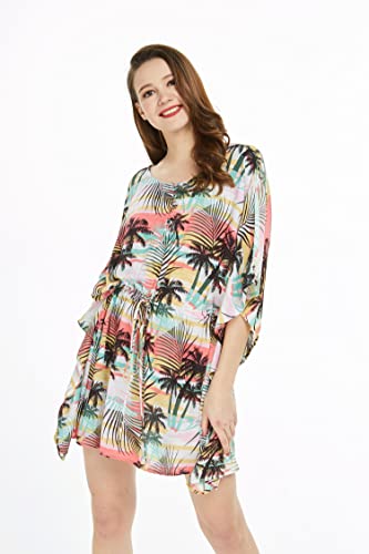 Image of Hawaii Hangover Family Matching Hawaiian Clothes, Neon Sunset Pink | Family Matching Hawaiian Clothes, Neon Sunset Pink, lightweight rayon, machine washable, tropical floral print, luaus