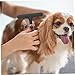Toddmomy Pet Hair Remover Comb for Dogs and Puppies Ergonomic Detangling Tool with Smooth Teeth for Grooming and Massaging for Shedding and Matted Fur Removal