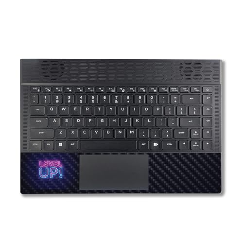 Image of MightySkins Carbon Fiber Skin Compatible with Alienware X14 R2 (2023) Full Wrap Kit - Level Up | Protective, Durable Textured Carbon Fiber Finish | Easy to Apply & Change Styles | Made in The USA