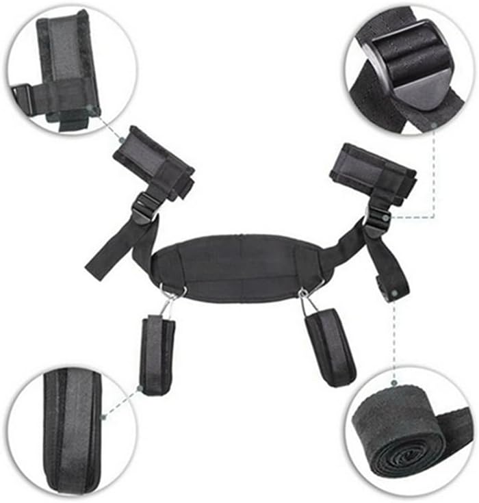 Sex Handcuff Bracelets for Women BDSM Sex Bondage Restraints Kit Straps Bed Restraint for Queen Sized Bed Restraints for Ankles and Wrist Bar Sex Tie Up Set Women Bondaged Tie Downs Kit Women Sweater