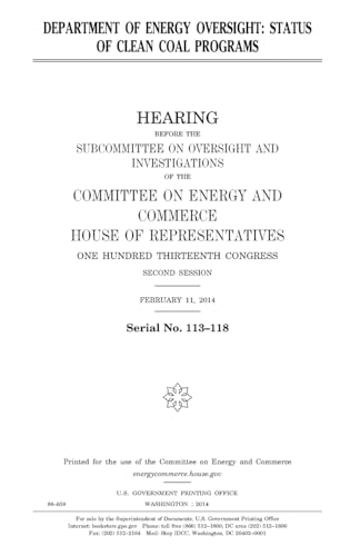 Department of Energy oversight : status of clean coal programs