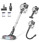 Cordless Vacuum Cleaner, 25Kpa Stick Vacuum Cleaner with LED Display, 8 in 1 Household Vacuum Cle...