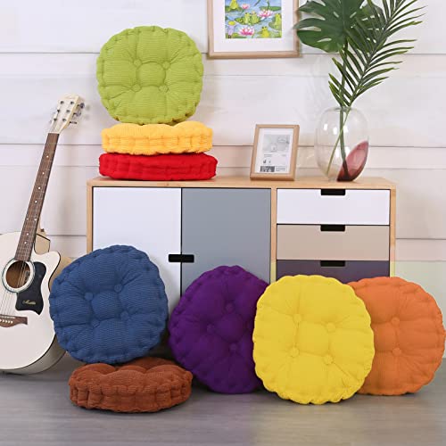 Floor Cushion Meditation Cushion Thickened Anti-Slip Tatami Floor Pillows For Office Living Room Yellow 40X40Cm #TOP1