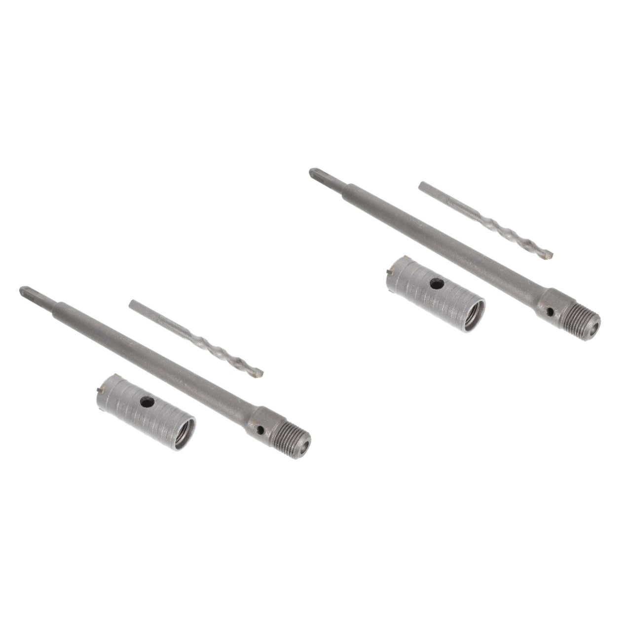 Uonlytech 2 Set Di Punte Da Trapano Per Calcestruzzo Kit Di Apertura Fori Ad Alta Velocità Adattatore Per Filettatura Esterna Per Muratura E Parete