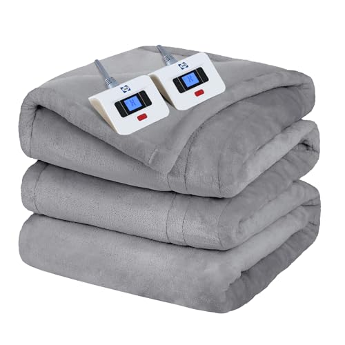Sealy Queen Electric Flannel Blanket, 10 Heat Levels, 84x90