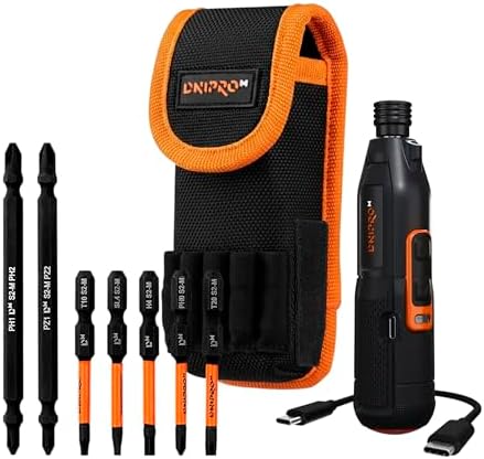 Destornillador Eléctrico 3.6V Inalámbrico, Doble Modo 1,2 Nm + 8 ...