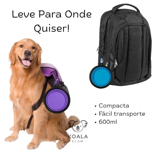 Comedouro Bebedouro Retrátil Silicone Tigela Pote Vasilha Para Pets Cães E Gatos Água Ração Com Mosq