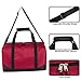 30 Liter, 17 Inch Canvas Duffle Bags for Men and Women – Travel Weekender Overnight Carry-On Shoulder Duffel Tote Bags (Red)