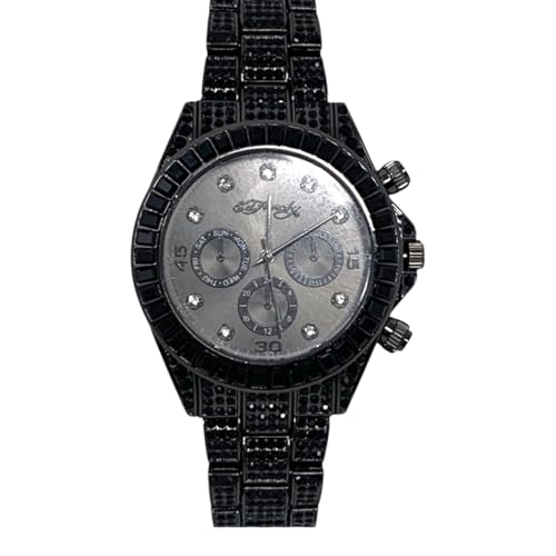 Montre ronde ED HARDY pour femme, le cadeau d'exception orné de cristaux noirs