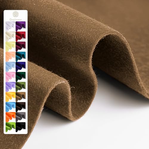 Image of Mocha Brown Soft Felt Sheet, 36 inch x 36 inch, 1.6mm Thick Acrylic Felt Fabric | Premium Craft Felt for Sewing, DIY Projects, Decorations, Art, and School Projects