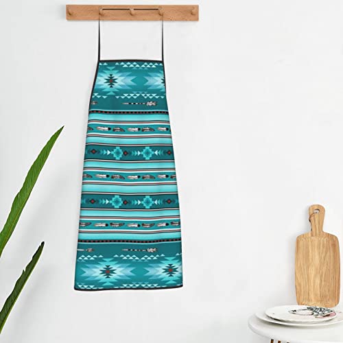 Native American North Southwestern Aztec Indian Navajo Tribal Vintage Aprons Waterproof Chef Apron Bib Aprons For Women Men Kitchen Cooking Baking Gardening Bbq #TOP4