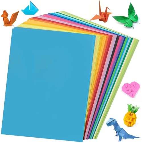 SUPGOD 200 Blatt Buntes Papier A4 20 Farben Doppelseitig Origami ...