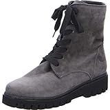 Echtes Leder ARA Damen Jackson 1216430 Combat Boots, Grau (Elefant,SCHWARZ 68), 39 EU