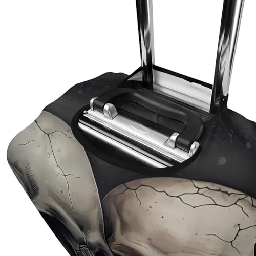 Skull Together Luggage Cover for Suitcase Tsa Approved Stylish Suitcase Covers Washable Stretch Suitcase Protector Anti-Scratch Travel Baggage Covers for 19-32 Inch Luggage4