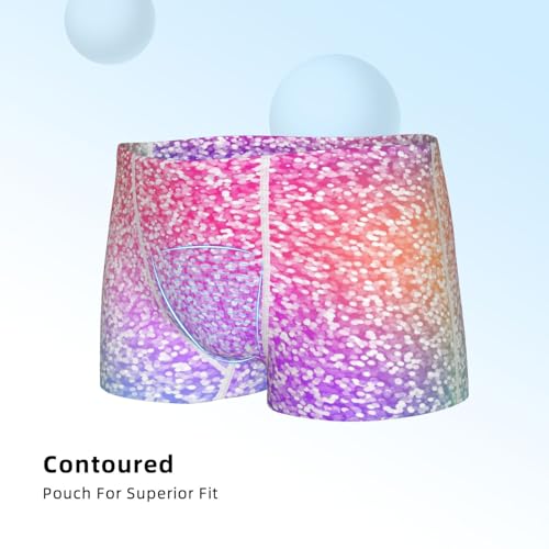 Boys' Cotton Boxer Brief Soft Underwear-Colorful Glitters4