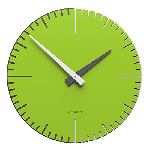 CalleaDesign - Reloj de Pared Exacto, Manzana Verde