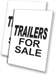 Trailer Special (24" x 36") 4Mm Corrugated Plastic Panel, Graphics Applied to 1 Side (Pk of 2) |Automotive, Car, Vehicle