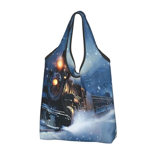Sac fourre-tout réutilisable noir lavable pour transporter vos affaires sous la neige