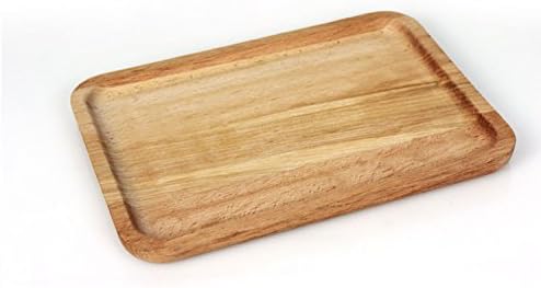 KAIMO Wooden Tableware Feeder Buna Wood Plate Organizer Wood Wooden Square Plate Dessert Cake Plate