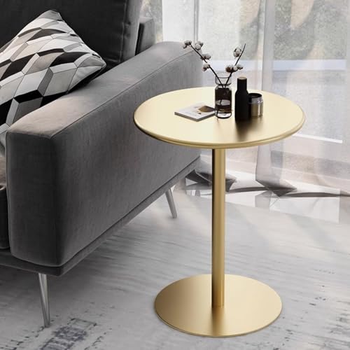 Table de bistrot en fer ronde 48x72 cm avec base robuste pour salle à manger et extérieur - 5