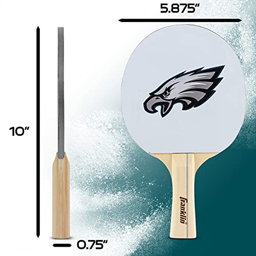 Franklin Sports Philadelphia Eagles Table Tennis Paddle - NFL Team Table Tennis Paddles - Official Team Logos and Colors - Fun NFL Game Room Accessories - Thumbnail 6