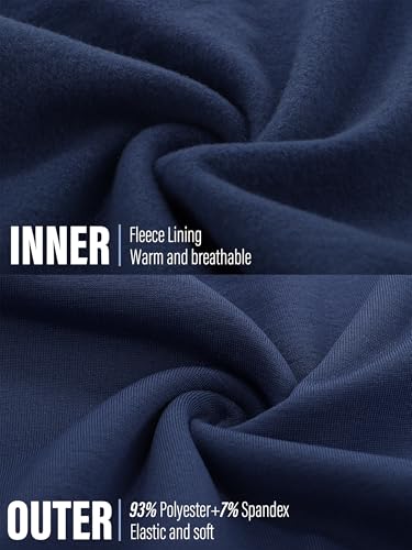 URATOT Men's Thermal Underwear Bottom Fleece Long Johns for Men Soft Warm Base Layer Thermal Pants for Cold Weather3